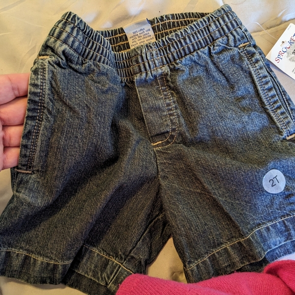 NWT Sprockets Toddler Jean Shorts with Pockets, Size 2T - Picture 2 of 5